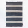 Threshold Designed with Studio McGee 7'x10' Highland Hand Woven Striped Jute/Wool Area Rug Blue $299