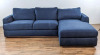 Oliver Space Mayne Sectional With Storage Under Seats (2 Boxes) in Blue New in Box $2299
