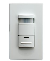 Leviton R02-IPV15-1LM Wh Decora Manual-On Occupancy Sensor Switch W/ Locator Light / Leviton Decora 15 Amp 3-Way AC Combination Switch, White / Assorted New Shelf Pull