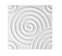 Art3d Paintable 3D Texture Wall Panels, White Vortex, Pack of 12 Tiles 32 Sq Ft New In Box $119.99