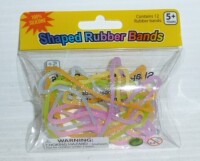 Playmaker Toys Shaped Rubber Bands 12 Count New In Box
