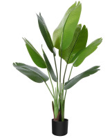 CROSOFMI Artificial Bird of Paradise Plant 4 Feet Fake Tropical Palm Tree with 8 Leaves, Perfect Faux Plant in Pot for Indoor Outdoor House Home Office Garden Modern Decoration Housewarming Gift New In Box $99.99