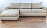 Oliver Space Mayne Sectional In Beige With Storage Under Seats (2 Boxes) New In Box $2299