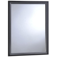 Modway Tracy Collection MOD-5243-BLK 31 Inch x 39 Inch Mirror with Mid-Century Style New in Box $299