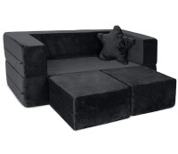 Milliard Kids Modular Sofa Black with Star Pillow New Shelf Pull $249.99