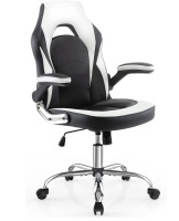 Smug Gaming Chair, Racing Style Bonded Leather Gamer Chair, Ergonomic Office Chair Computer Desk Executive Chair with Adjustable Height and Flip-Up Arms, Gaming Chair for Adults Teens Kids Men Women New In Box $219.99