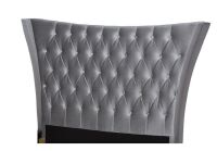 Baxton Studio Favela Gray Linen Modern Bed with Upholstered Headboard - King Size $799.99