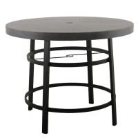 Style Selections Greywood Outdoor Dining Table 48.03-in W x 48.03-in L with Umbrella Hole New in Box $399
