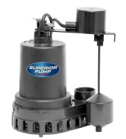Superior Pump 1/3 HP Submersible Thermoplastic Sump Pump New In Box $209.99