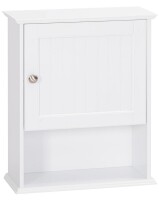 Spirich Bathroom Cabinet Wall Mounted with Single Door, Wood Hanging Cabinet with Adjustable Shelf, 7.09"D x 16.54"W x 20.47"H, White $119.99