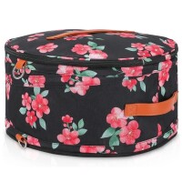 Tuferia Hat Box - Round Hat Storage Box with Dustproof Lid Holds 3-4 Hats - Travel Hat Bag for Women and Men - Travel Hat Storage Container Suitable for Large Round Hats (Black) $89.99
