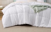 Bedsure White Queen Comforter - White Basket Weave Pattern Down Alternative Comforter $99.99