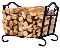 Goplus Foldable Firewood Log Rack, Wrought Iron Firewood Storage Carrier, Decorative Firewood Stove Stacker for Fireplace, Fire Pit, Indoor or Outdoor Use Decorative Wood Holder, Black New In Box $99.99