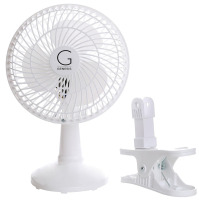 Genesis 6-Inch Clip Convertible Table-Top & Clip Fan Two Quiet Speeds New In Box $89.99