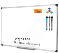 XBOARD 36" x 24" Double-Sided Magnetic Whiteboard with 1 Dry Eraser, 3 Dry Erase Markers & 4 Push Pin Magnets / VIZ-PRO 48" x 24" Corkboard with Silver Aluminium Frame, Assorted New Assorted $179.99