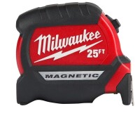 MILWAUKEE 25 Ft Compact Magnetic Tape Measure / Milwaukee Compact 16 ft. SAE Tape Measure with Fractional Scale and 8 ft. Standout / Assorted $79