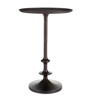 Home Decorators Collection Bellkirk Round Dark Bronze Metal Accent Table (14.5 in. W x 22.25 in. H) New In Box $299