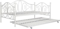 DHP Bombay Metal Twin Size Daybed Frame with Included Twin Size Trundle - White $399
