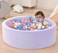 Bebikim Baby Ball Pit with 150 Balls, Foam Ball Pit for Toddlers 1-3, Soft Velvet Kids Ball Pit for Babies 36" x 12" Indoor Ball Pool can Use with Slider Infant Round Playpen for Outdoor New In Box $239.99