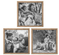 Sheffield Home 3 Piece Gallery Wall Frame Set, 18x18 in. (Light Natural) New In Box $89