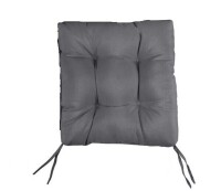 SORRA HOME Charcoal Tufted Chair Cushion Square Back 19 x 19 x 3 New $79