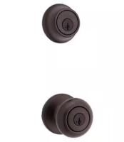 Kwikset Cove Venetian Bronze Keyed Entry Door Knob and Single Cylinder Deadbolt Combo Pack featuring SmartKey and Microban / Kwikset Cove Venetian Bronze Keyed Entry Door Knob featuring SmartKey Security and Microban Technology / Assorted $89
