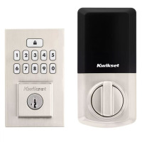 Kwikset SmartCode 260 Contemporary Electronic Keypad Door Lock, Satin Nickel Finish, New Open Box $299