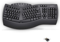 Perixx Periboard-612B Wireless Ergonomic Split Keyboard with Dual Mode 2.4G and Bluetooth Feature, Compatible with Windows 10 and Mac OS X System, Black, US English Layout/SABLUTE Wireless Keyboard and Mouse Backlit, Quiet Light Up Keys, Sleep Mode, Recha