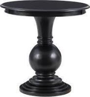 Powell® Adeline Black Round Accent Table $299