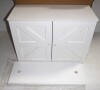 EXCELLO GLOBAL PRODUCTS 17" x 21” Barndoor Bathroom Wall Cabinet in White, New in Box $199.99 - 2