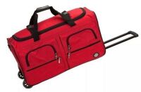 Rockland 124L Rolling Duffel Bag In Red New $89