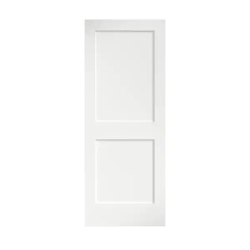 eightdoors (32 in. x 80 in. x 1-3/8 in.) Shaker White Primed 2-Panel Solid Core Wood Interior Slab Door, New Shelf Pull $399