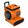 RIDGID 1625 CFM 3-Speed Portable Blower Fan Air Mover with Collapsible Handle and Rear Wheels for Water Damage Restoration, New in Box $399