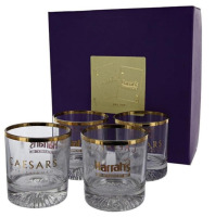 Caesar's Entertainment Set of 4 Limited-Edition Commemerative Whiskey Glasses, New $129.99