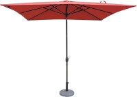 Island Umbrella NU5448R Caspian 8 x 10-ft Rectangular Market Umbrella-Red Olefin Canopy, New in Box $299
