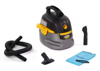 Stinger 2.5 Gallon 1.75 Peak HP Compact Wet/Dry Shop Vacuum with Filter Bag, Hose and Accessories On Working $99