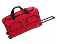 ROCKLAND 124L ROLLING DUFFEL BAG IN RED NEW $89