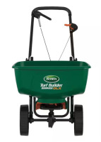 Scotts Turf Builder EdgeGuard DLX Push Broadcast Spreader Holds up to 15,000 sq.ft. for Seed, Fertilizer, Salt, Ice Melt New $199