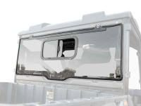 SuperATV Sliding Window Rear Windshield for Polaris Ranger XP 570 / XP 900 / XP 1000 | USA Made | 1/4” Polycarbonate | Eliminates Suction from Front Windshield Similar to Picture New $399