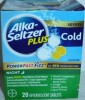 ALKA-SELTZER Plus Severe Night Cold Powerfast Fizz Lemon Tablets 20 Pack - 2