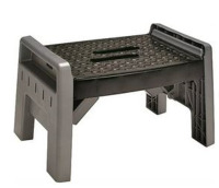 Cosco 11-903 BGR4 Folding Step Stool, 3.38 in H, 200 lb, Plastic, Black New In Box $79.99