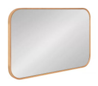 Kate and Laurel Nordlund 35 in. x 23 in. Classic Rectangle Framed Natural Wall Accent Mirror New In Box $319.99
