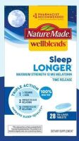 NatureMade Wellblends Melatonin Sleep Longer 28 Tablets