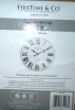FirsTime & Co. Emmett Shiplap Wall Clock, 27", Galvanized Silver, White New In Box $199 - 2