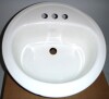 Bootz Industries Laurel 19 inch Round Drop-In Bathroom Sink in White $299 - 2