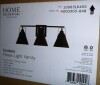 Home Decorators Collection Insdale 3-Light Matte Black Modern Bathroom Vanity Light with Satin Brass Accents New In Box $219.99 - 2