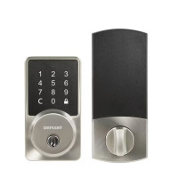 Defiant Square Satin Nickel Smart Wi-Fi Deadbolt Powered By Hubspace, New in Box $199