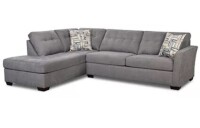 Lane Home Furnishings 4213 Chaise 2 Piece Sectional in Pomona Grey and Alpine Sundance Brand New $2299