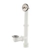 Everbilt Easy Touch 1-1/2 in. Schedule 40 Black ABS Pipe Bath Waste and Overflow Drain in Chrome / Everbilt Trip Lever 1-1/2 in. White Poly Pipe Bath Waste and Overflow Drain in Brushed Nickel / Assorted $99 - 2