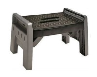 Cosco 11-903 BGR4 Folding Step Stool, 3.38 in H, 200 lb, Plastic, Black New In Box $79.99